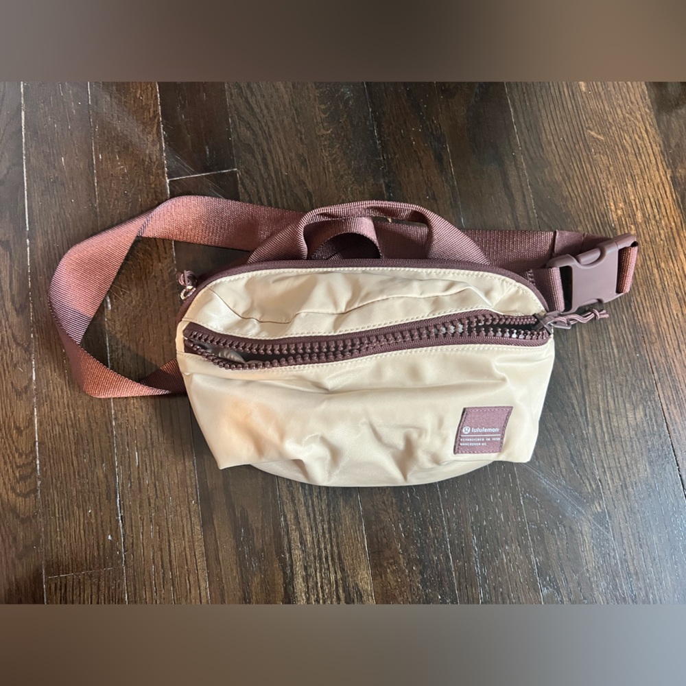 Lululemon Tan and Brown Belt Bag